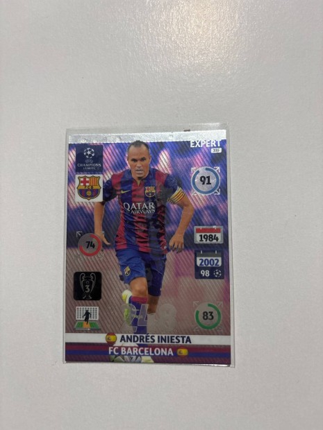 Iniesta focis kártya