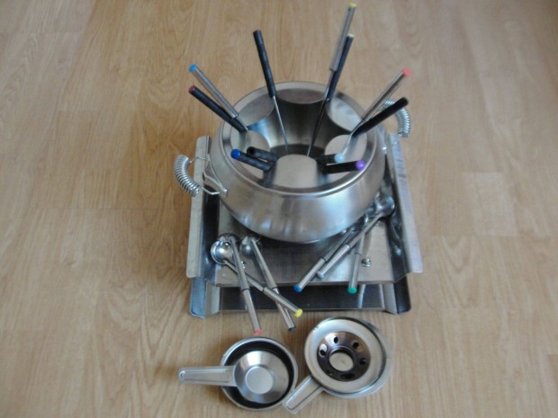 Inox Fondü készlet