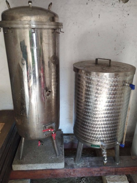 Inox rozsdamentes bortartályok 100L