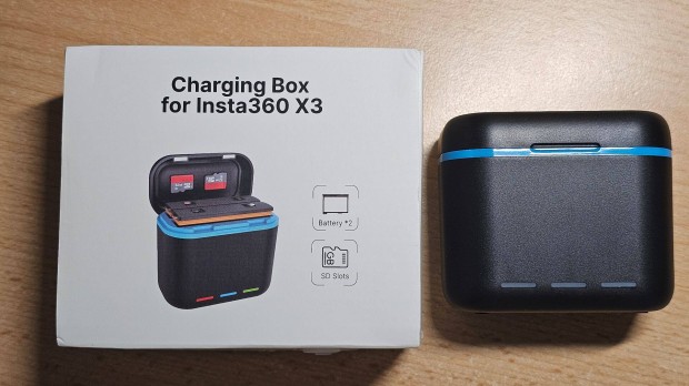 Insta360 X3 akciókamera akkumulátor-szett töltővel