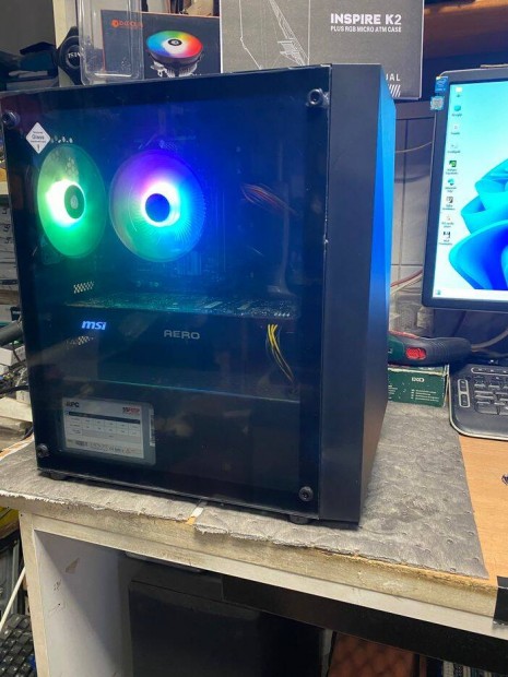 Intel 10.- gen i3-as RGB-s Gamer-Pc-Elad /1070/!!!