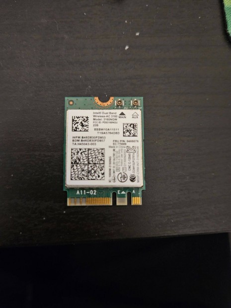 Intel 3160Ngw laptop wifi krtya