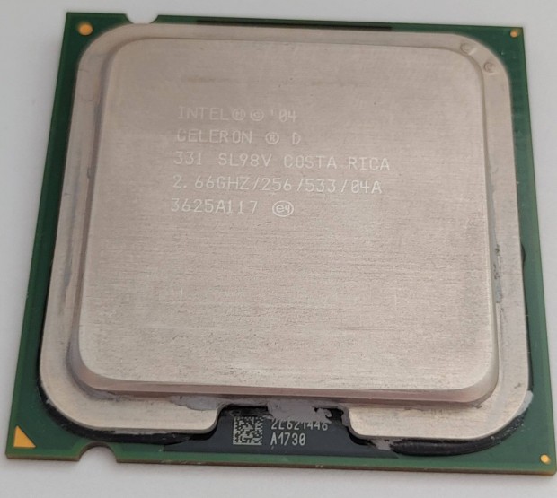Intel Celeron D 331 CPU processzor LGA 775 foglalathoz