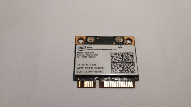 Intel Centrino Wireless-N 130, Laptop WiFi s Bluetooth krtya