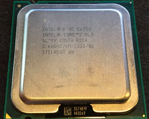 Intel Core2 Duo E6750 processzor elad