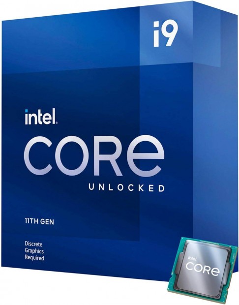 Intel Core 9 i9-11900KF Rocket Lake processzor, 3,50 GHz,16MB