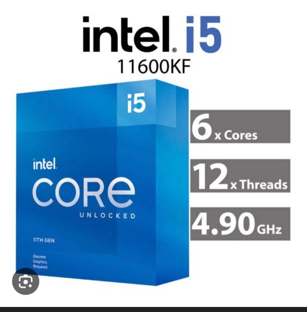 Intel Core I5 11600kf processzor