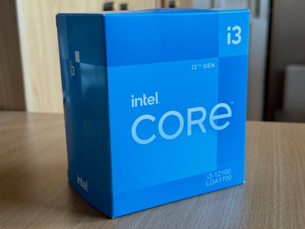 Intel Core i3 12100 CPU - doboz - gyri ht