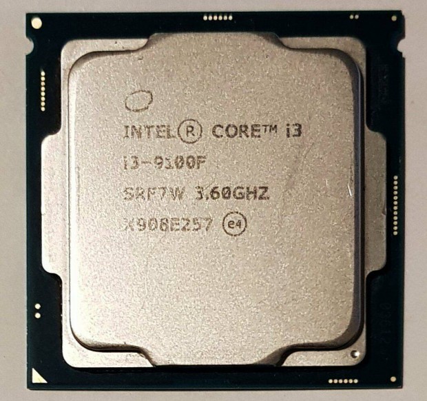 Intel Core i3-9100F 3,6 GHz 4-mag LGA1151 6MB 9. genercis processzor