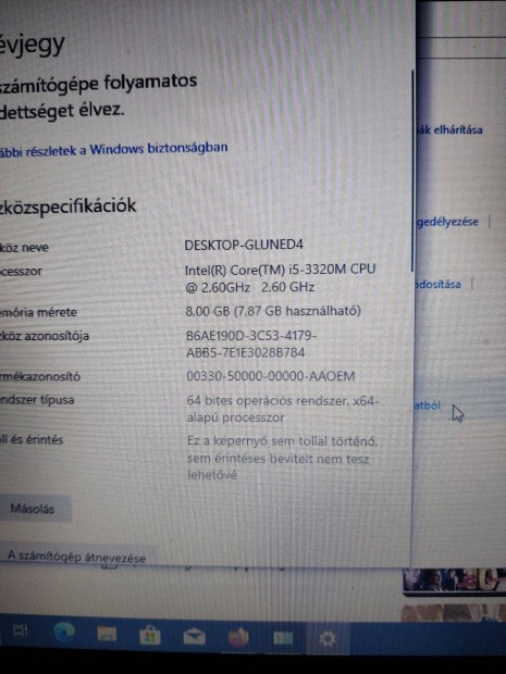 Intel Core i5-3320M 2.6GHz notebook processzor ingyen GLS