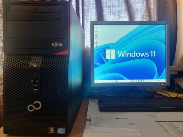 Intel Core i5-3340 Fujitsu pc (4x3,3Ghz/8GB/SSD/HDD/win11)