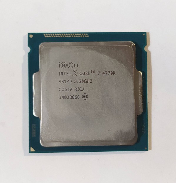 Intel Core i7-4770K processzor 4x3.5GHz s1150