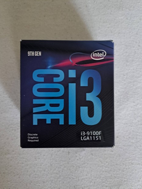 Intel I3-9100F CPU (Processzor)