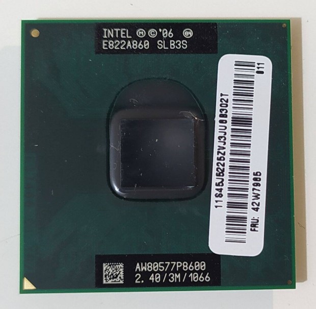 Intel Mobile Core2Duo P8600 processzor 2x2.4GHz / Socket P