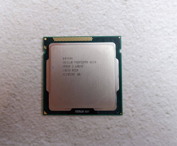 Intel Pentium G620 1155 processzor 2 mag SR05R 2,60GHz