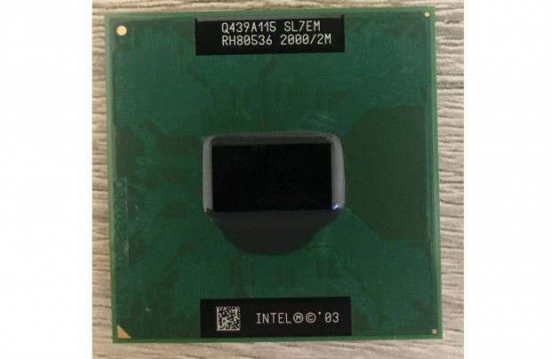 Intel Pentium M laptop processzor, 2GHz, 1 mag, teszteletlen