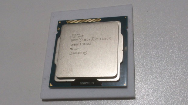 Intel Xeon Processzor E3-1220Lv2 LGA1155m 17 W (pl.:Hp Mikroszerverbe)