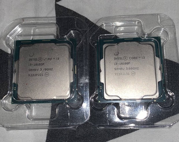 Intel i3 10100F es 10105F processzorok