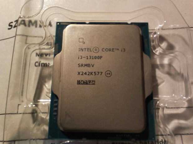 Intel i3-13100f + gyri rzmagos ht garancival, szlltssal is