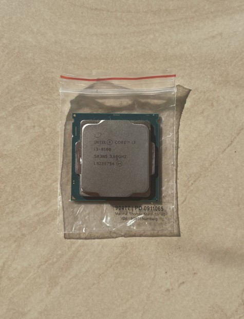 Intel i3 8100 Processzor Elad