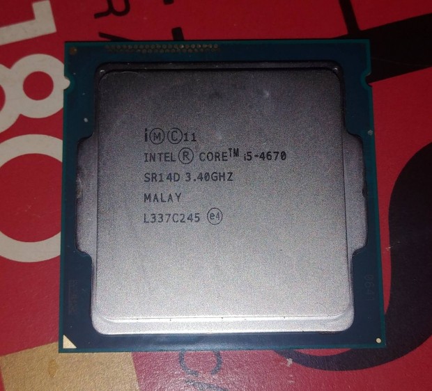Intel i5 4670 LGA 1150 4 magos CPU