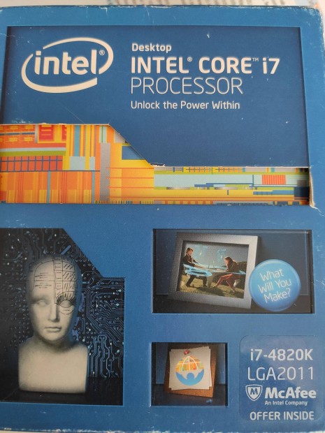 Intel i7-4820K szerver processzor LGA2011 foglalatba elad