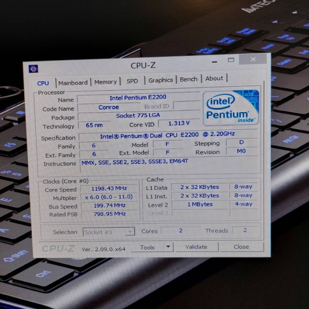 Intel pentium dual-core e2200 cpu processzor