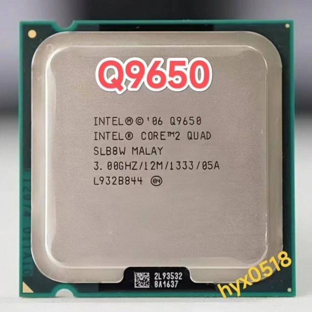 Intel quad q9650 processzor elad