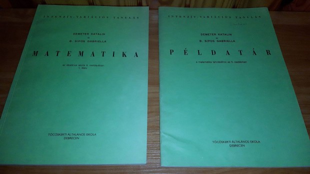Intenzv-varicis tanuls Matematika 5. osztly s pldatr (1993)