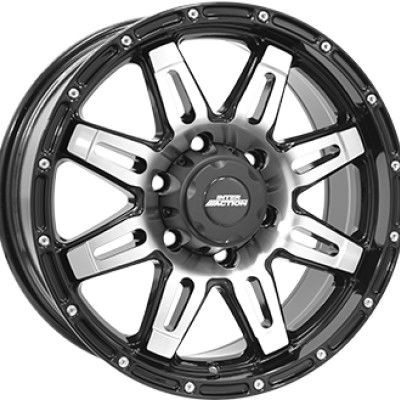 Inter Action GRABBER Fényes fekete Polírozott 8X17 6X139,7 ET25