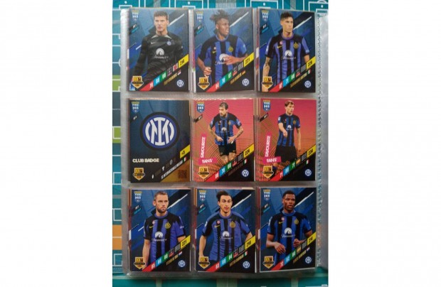 Inter Teljes sor Panini Fifa 365 2024 focis krtya