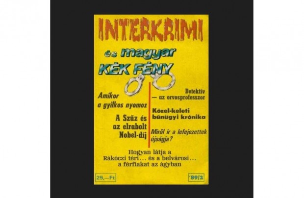 Interkrimi s magyar Kk Fny "89/2