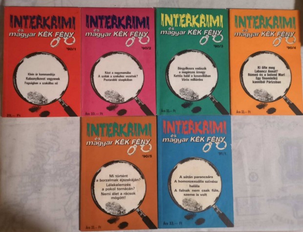 Interkrimi s magyar kk fny '90/1-5, '91/1