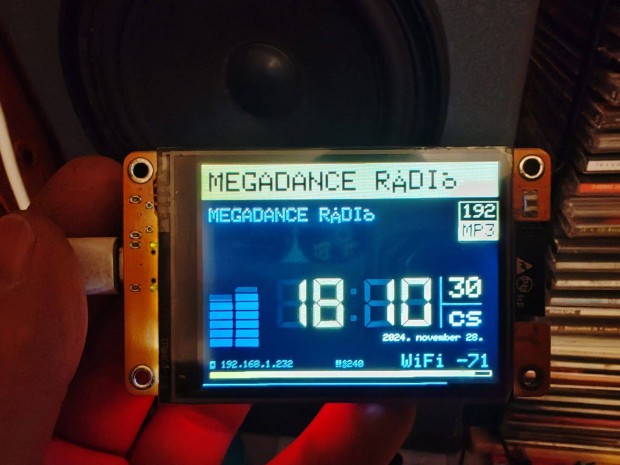 Internetrdi yoradio eradio ESP 32 Touch + Rotary