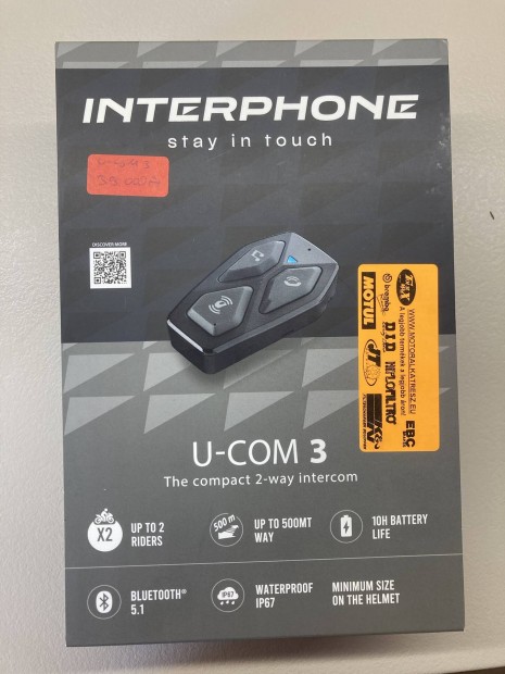 Interphone u-com 3 sisakbeszl motoros headset