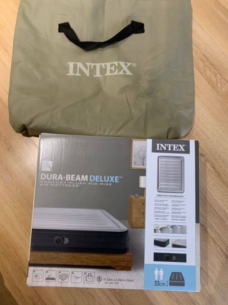 Intex Dura-Beam Deluxe 1.52m*2.03m*0.33cm. Air mattress