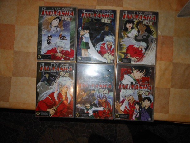 Inuyasha DVD 6-7-9-10 rsze ha pont et keresed