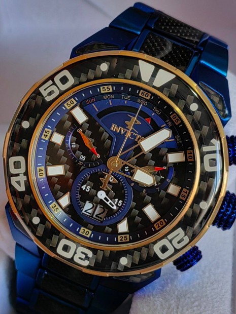 Invicta Carbon Hawk 58mm frfi karra Vadonatj 2 v garancival