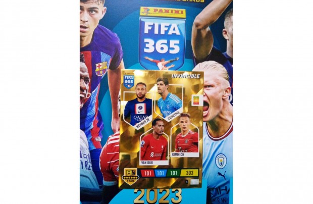 Invincible Top Master Panini Fifa 365 2023 focis krtya