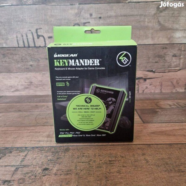 Iogear Keymander vezérlő emulátor PS3 / PS4 és Xbox 360 / One játékkon