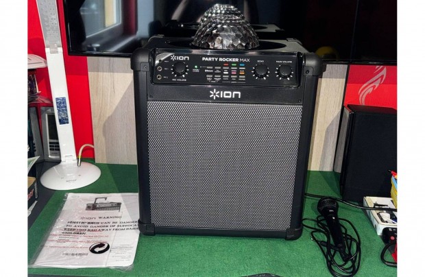 Ion Party Rocker Max - igazi partilat karaoke hangfal, 100W, fnyek !