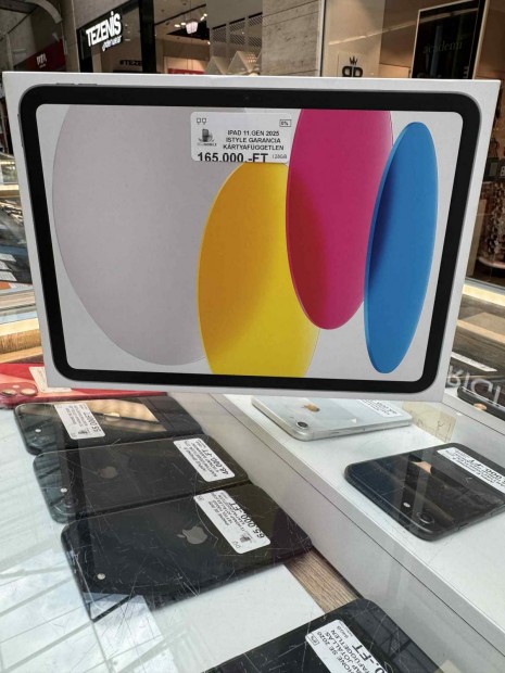 Ipad 11 Gen 2025 Wi-Fi 128 GB, 12 hó garancia