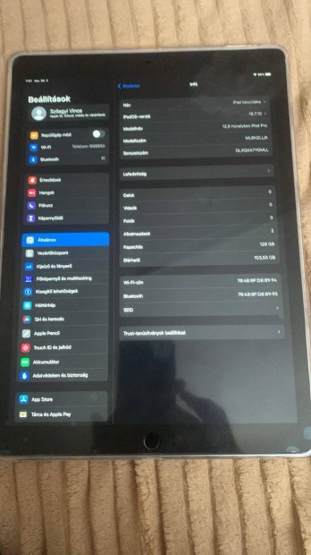 Ipad pro 12.9/128gb/karcmentes