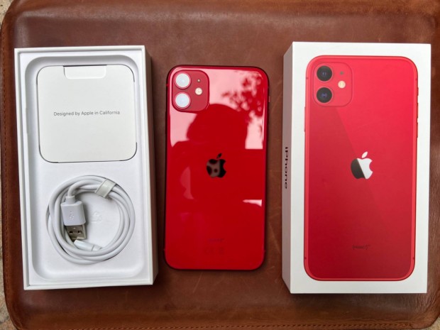 Iphone 11 64GB RED, Krtyafggetlen, Gynyr llapotban