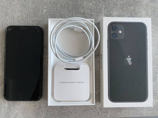 Iphone 11 64 GB fekete okostelefon