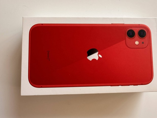 Iphone 11 Piros szp llapotban. Krtyadggetlen. Ajndk tokokkal. 