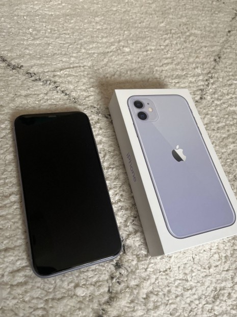 Iphone 11 Purple 64GB (Lila) elad 2 ajndk tokkal