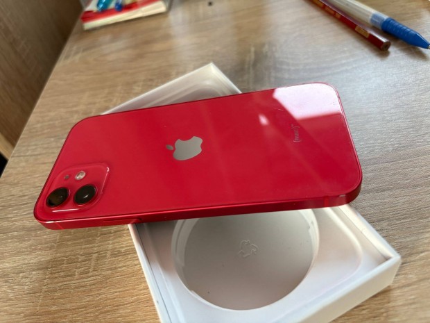 Iphone 12 128GB - Product Red - Gyri fggetlen - Csere is lehet