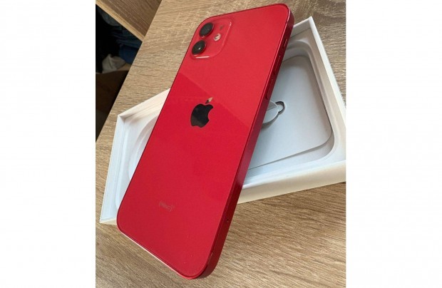 Iphone 12 128GB - Product Red - Gyri fggetlen - Csere is lehet