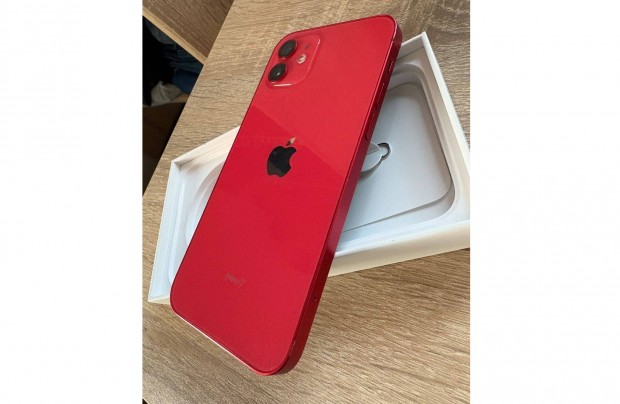 Iphone 12 128GB - Product Red - Gyri fggetlen - Csere is lehet